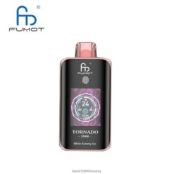 Fumo Nicotina - Fumot Tornado 25000 vape de unică folosință gheață guma albă JJD48X14