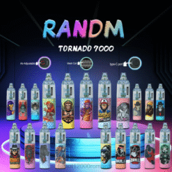 Fumot Vape Romania - Fumot Tornado 14 ml (1 bucată) 7000 stilou de vaporizare de unică folosință exclusiv R8B087