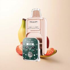 JNR VapeWatch 30000 Căpșună Banană Dual Mesh Coil 19mL 5% Nicotină 1000mAh